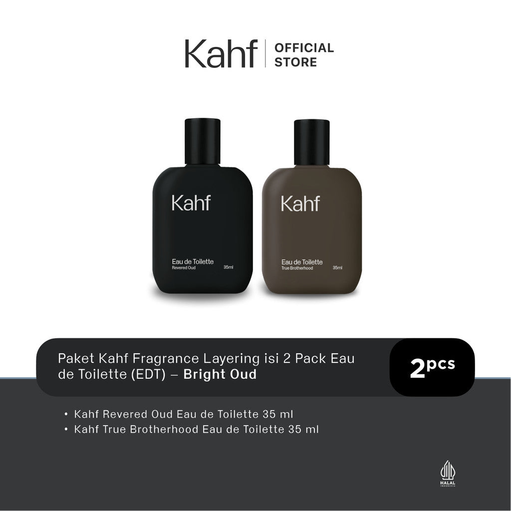Kahf Paket Fragrance Layering isi 2 - Parfum Pria Eau de Toilette (EDT) 2 pcs