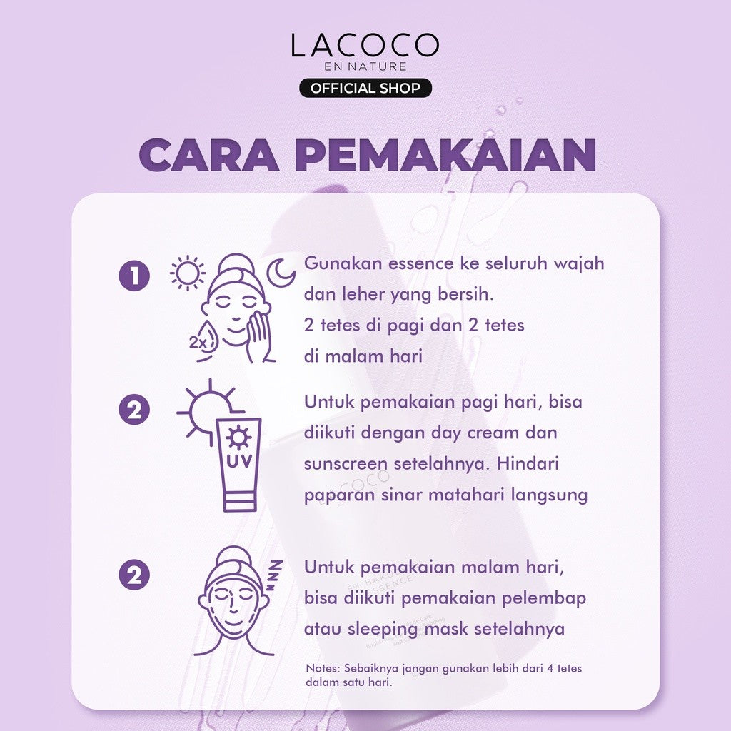 [SERBA 100K] Lacoco 5% Bakuchiol Essence 30ml Retinol Alami Anti Aging/Menyamarkan tampilan garis halus dan kerutan