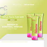 [SPECIAL 11.11] NEW! Emina Prebiotic Tranexamic Acid Brightening Face Wash for Acne Prone Skin 50ml 100ml - Sabun Muka kulit berjerawat dan sensitif, Perbaiki Skin Barrier, Mengontrol Minyak, Lembab Tanpa Ketarik, Cocok untuk semua jenis kulit