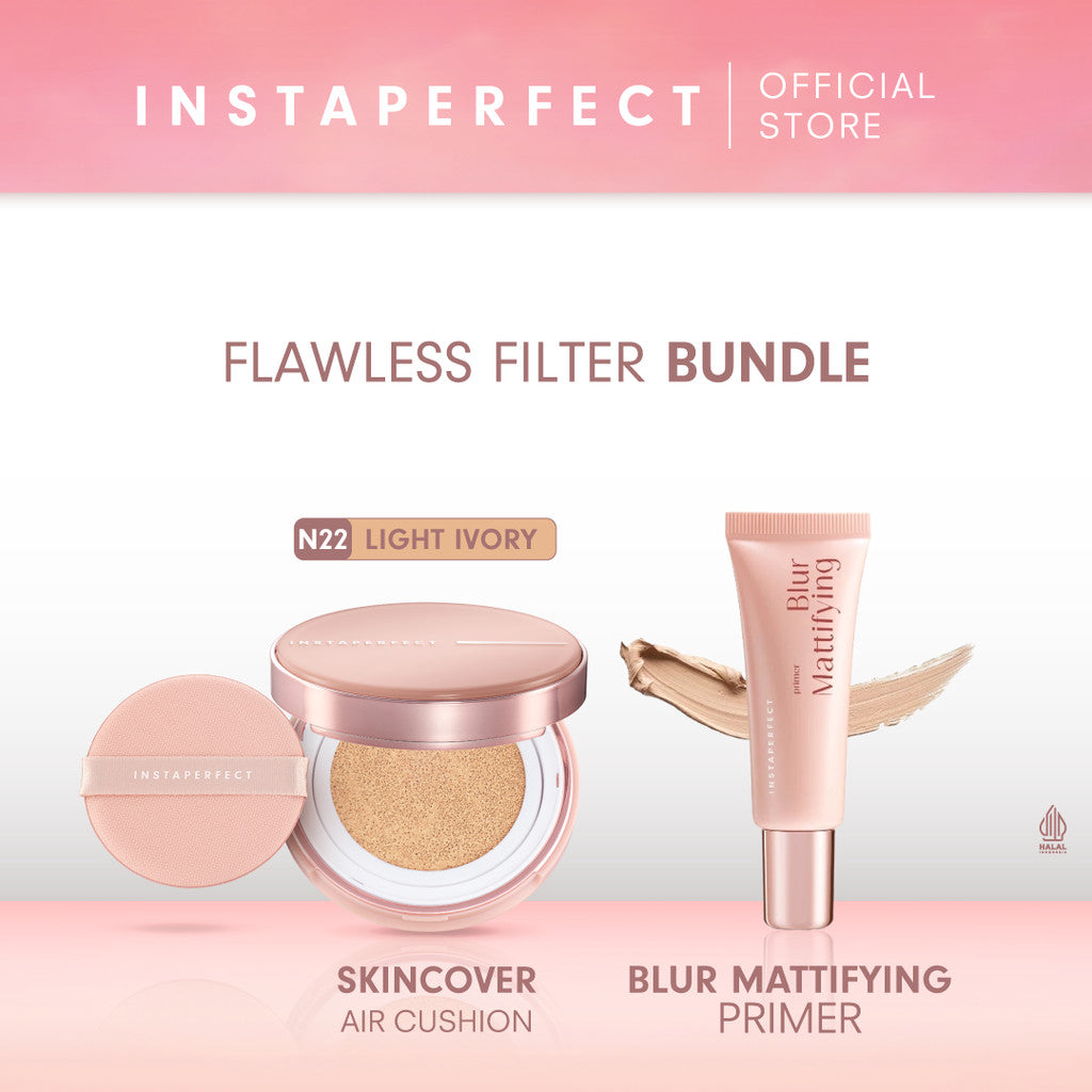 Instaperfect Flawless Filter Bundle (Skincover Air Cushion & Blur Mattifying Primer)
