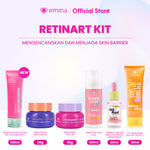 Emina Day&Night 6in1 Glowing Set Bundle - Cleanser + Brightening moisturizer + serum + toner + exfoliating