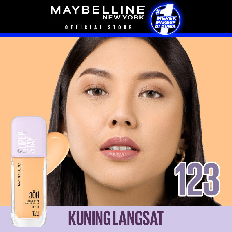 Maybelline Superstay Lumi Matte Liquid Foundation 35 mL – Buildable coverage transferproof ringan makeup tahan lama