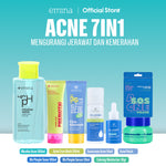 [ACNE CARE SET] Emina Bundle All in 6in1  Face Wash Acne Care + Toner + Serum + Calming Soothing Moisturizer Gel + Sunscreen Acne Fighter + Low pH Micellar Water Oil & Acne