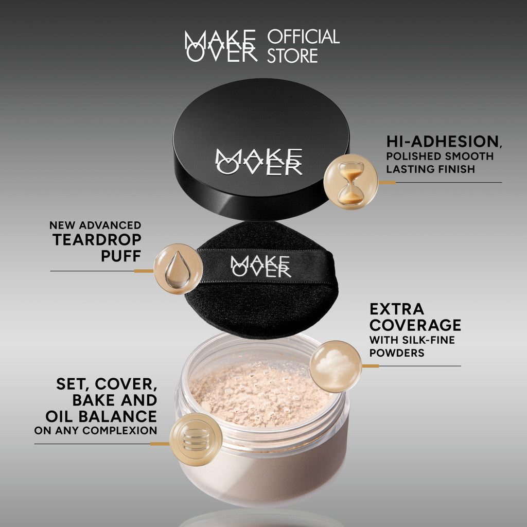 [SPECIAL 11.11] MAKE OVER Silky Smooth Translucent Powder - Bedak Tabur Loose Powder Lembut Ringan Oil Control Menghaluskan Makeup Natural Non-Comedogenic BEST SELLER Somethin Time Less w Maybe Euphoria
