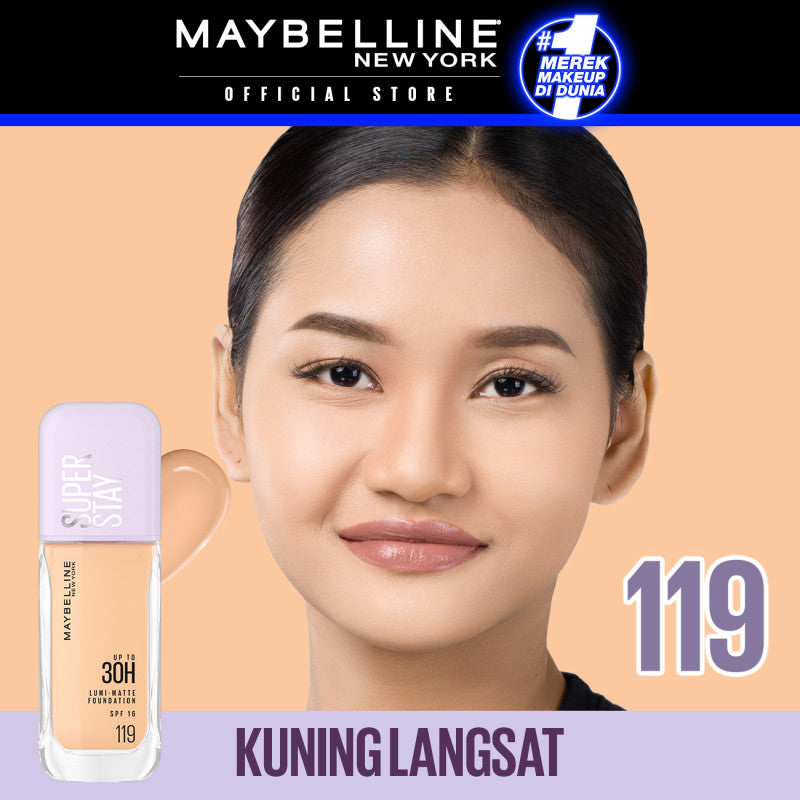 Maybelline Superstay Lumi Matte Liquid Foundation 35 mL – Buildable coverage transferproof ringan makeup tahan lama