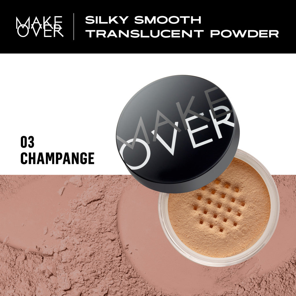 [SPECIAL 11.11] MAKE OVER Silky Smooth Translucent Powder - Bedak Tabur Loose Powder Lembut Ringan Oil Control Menghaluskan Makeup Natural Non-Comedogenic BEST SELLER Somethin Time Less w Maybe Euphoria