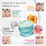 WARDAH Gel Moisturizer Series 30 g - Plump & Firm Collagen Moist, Tranexamic Alpha Arbutin, Symradiance, Cica Complex + Panthenol Ceramide, 14X Hyaluronic + Pentavitin, Vitamin C + Adenosine - Mencerahkan Wajah Kusam, Pelembab, Perawatan - Skincare