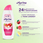 Marina Hand & Body Lotion Natural - Protects & Cares Extra Fill [438mL / 3 pcs] - Exp : 042027