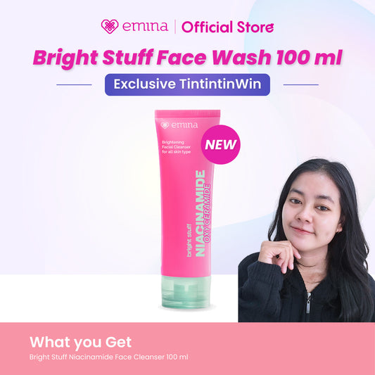 [TINTINTINWIN' PICK] NEW! Emina Niacinamide Oxy Ceramide Brightening Face Wash 50ml 100ml - Sabun Muka Cerah, Glowing, Perbaiki Skin Barrier, Mengontrol Minyak Sebum, Lembab Tanpa Ketarik, Anti Kusam, Cocok untuk semua jenis kulit