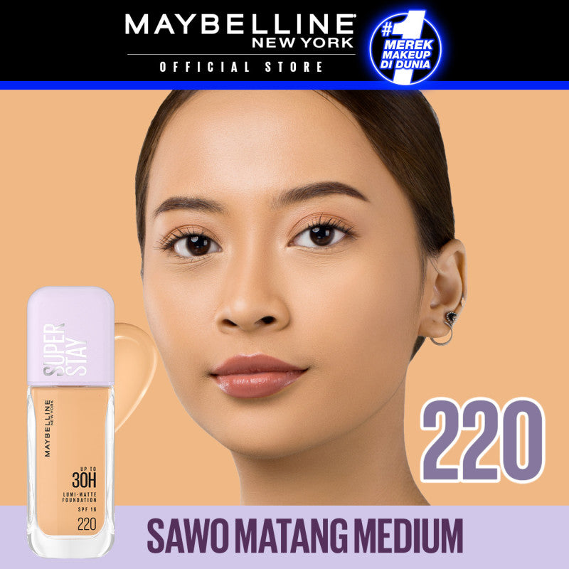 Maybelline Superstay Lumi Matte Liquid Foundation 35 mL – Buildable coverage transferproof ringan makeup tahan lama