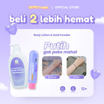 Beautyinu Bright Glow BODY LOTION JUMBO with UV Filter 750ml & Brightening Booster GOLD POWDER  25gram