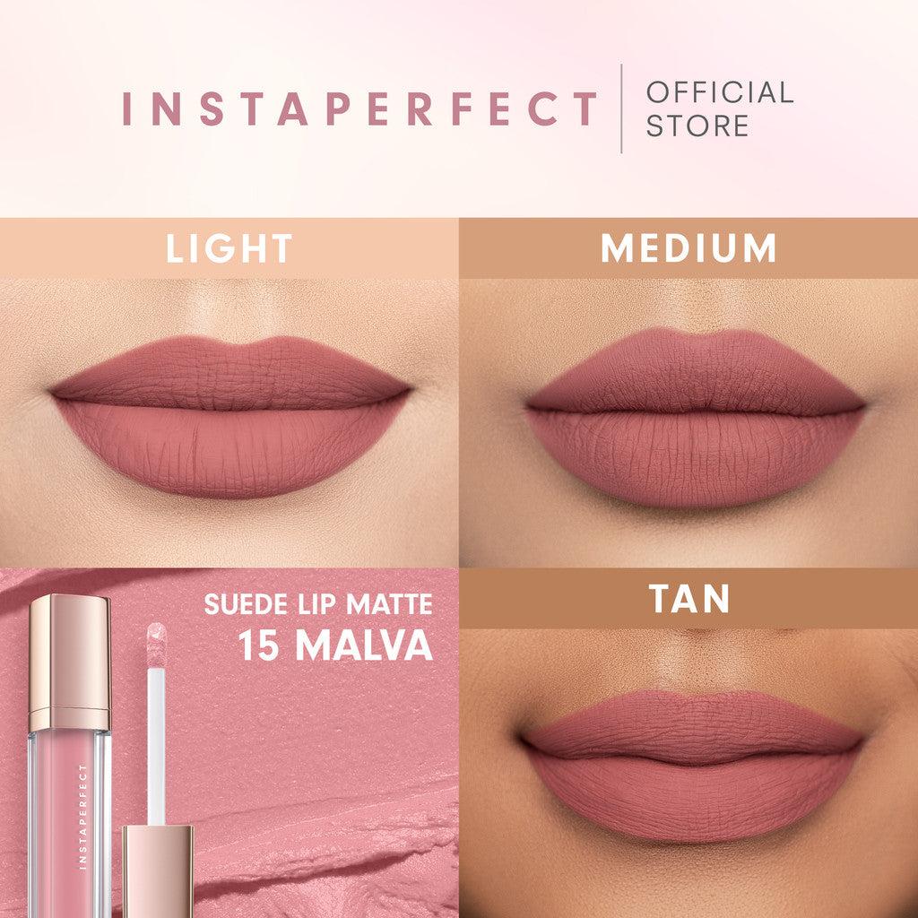 Instaperfect Suede Lip Matte (MLBB Nude Lip Cream, Cover Blurry, Transfer Resistant)