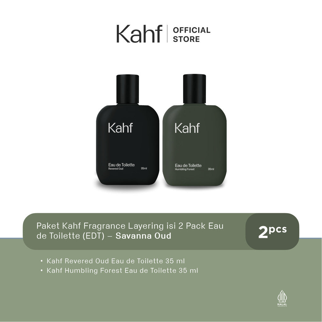 Kahf Paket Fragrance Layering isi 2 - Parfum Pria Eau de Toilette (EDT) 2 pcs