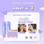 Beautyinu Kefir Collagen Soap Bar & Brightening Booster Gold Powder Paket Isi 3