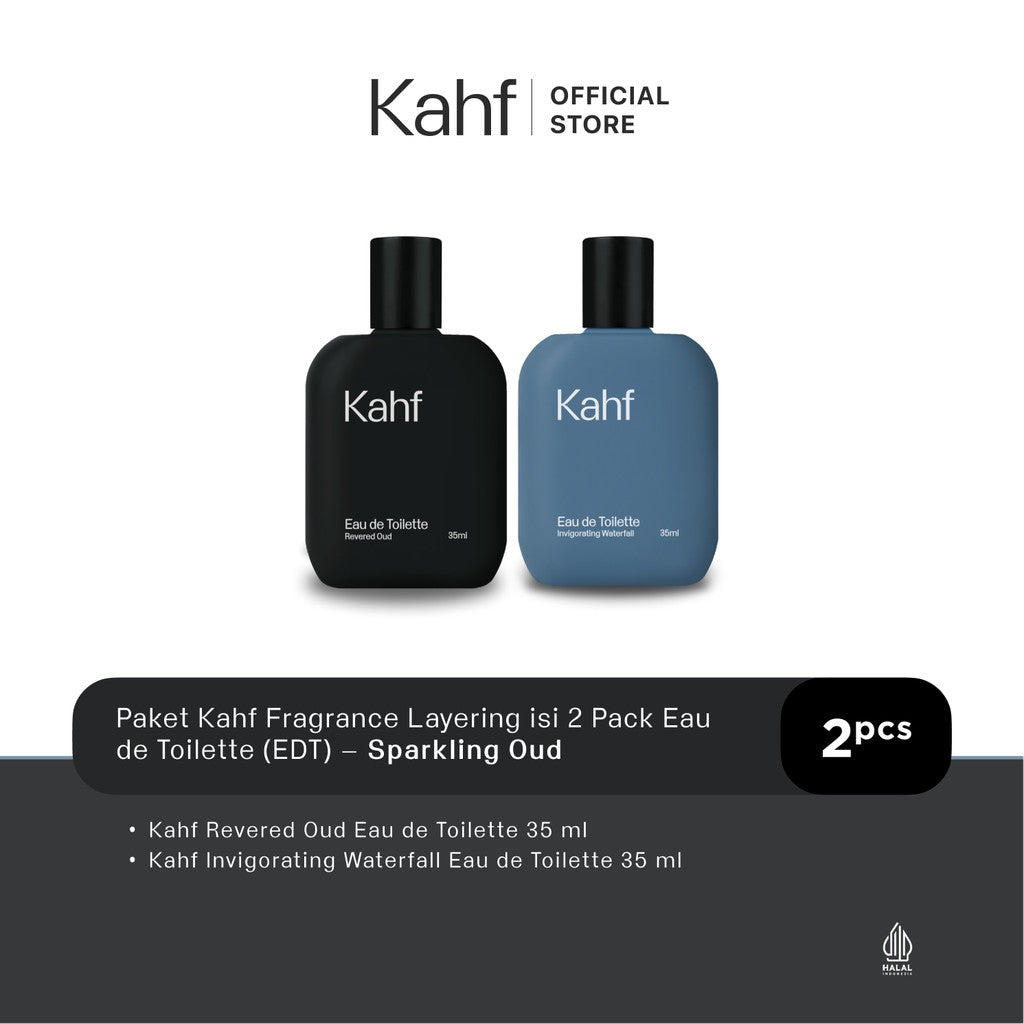 Kahf Paket Fragrance Layering isi 2 - Parfum Pria Eau de Toilette (EDT) 2 pcs