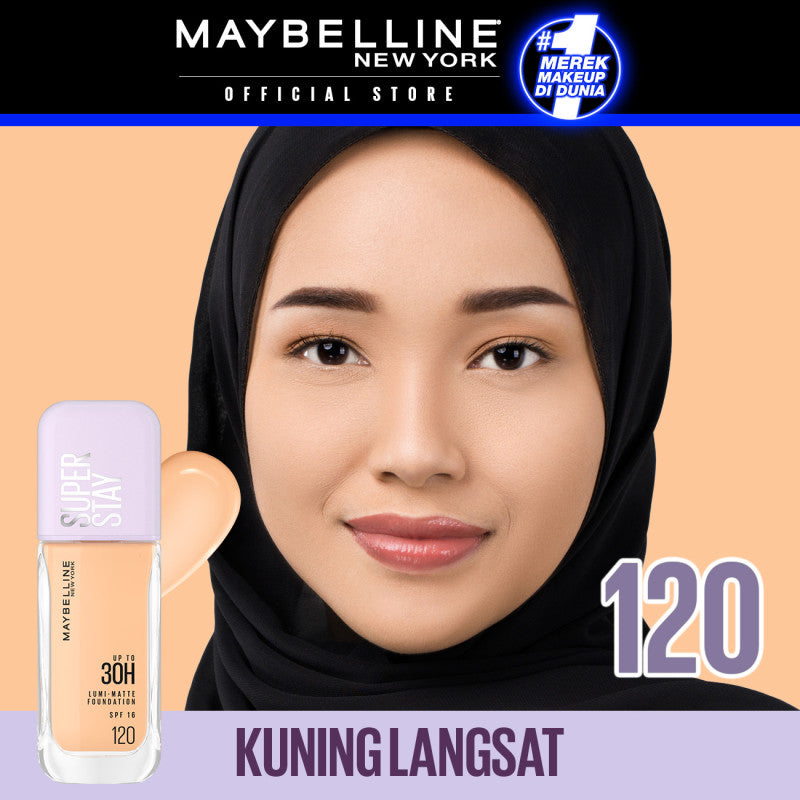 Maybelline Superstay Lumi Matte Liquid Foundation 35 mL – Buildable coverage transferproof ringan makeup tahan lama