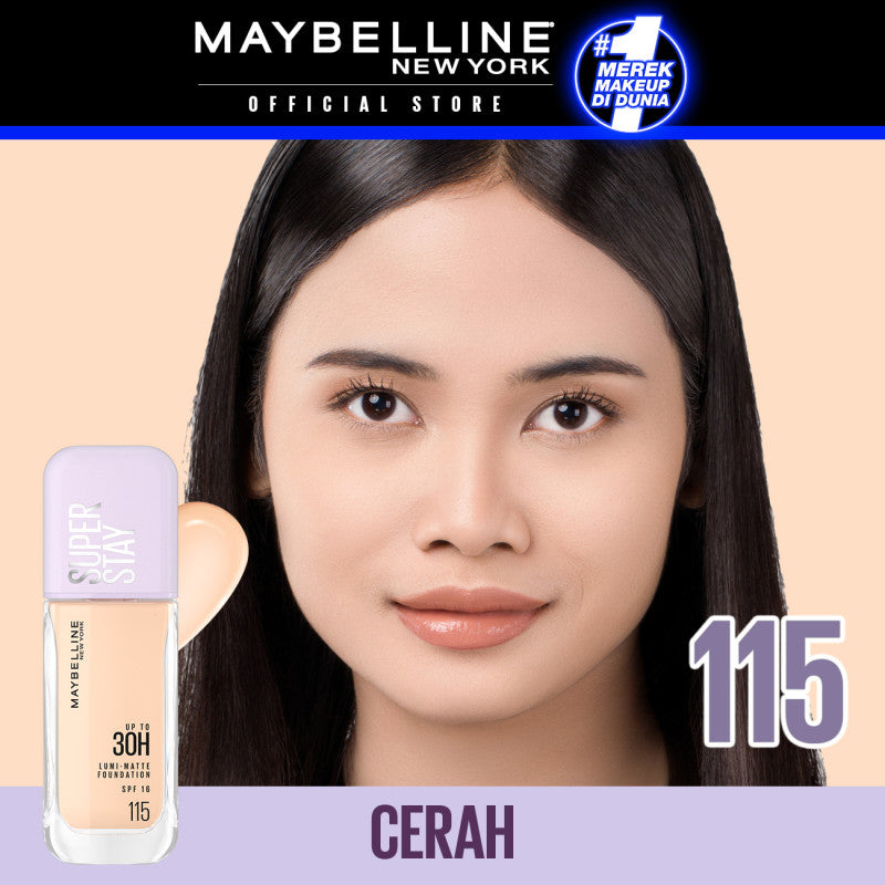 Maybelline Superstay Lumi Matte Liquid Foundation 35 mL – Buildable coverage transferproof ringan makeup tahan lama