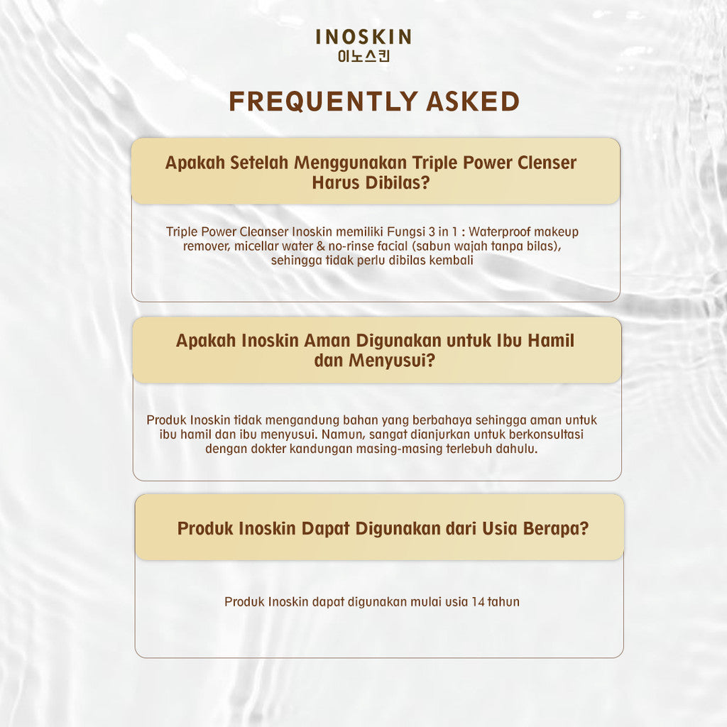 Inoskin Triple Power Cleanser (New Improved Formula )135mL