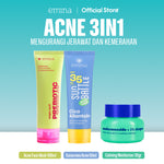 [ACNE CARE SET] Emina Bundle All in 6in1  Face Wash Acne Care + Toner + Serum + Calming Soothing Moisturizer Gel + Sunscreen Acne Fighter + Low pH Micellar Water Oil & Acne