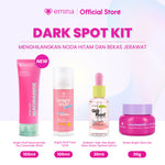Emina 4pcs Bundle 4in1 Paket skincare Moisturizer Serum Face Wash - GLOWING KIT ACNE KIT Dark Spot Bright Barrier Set