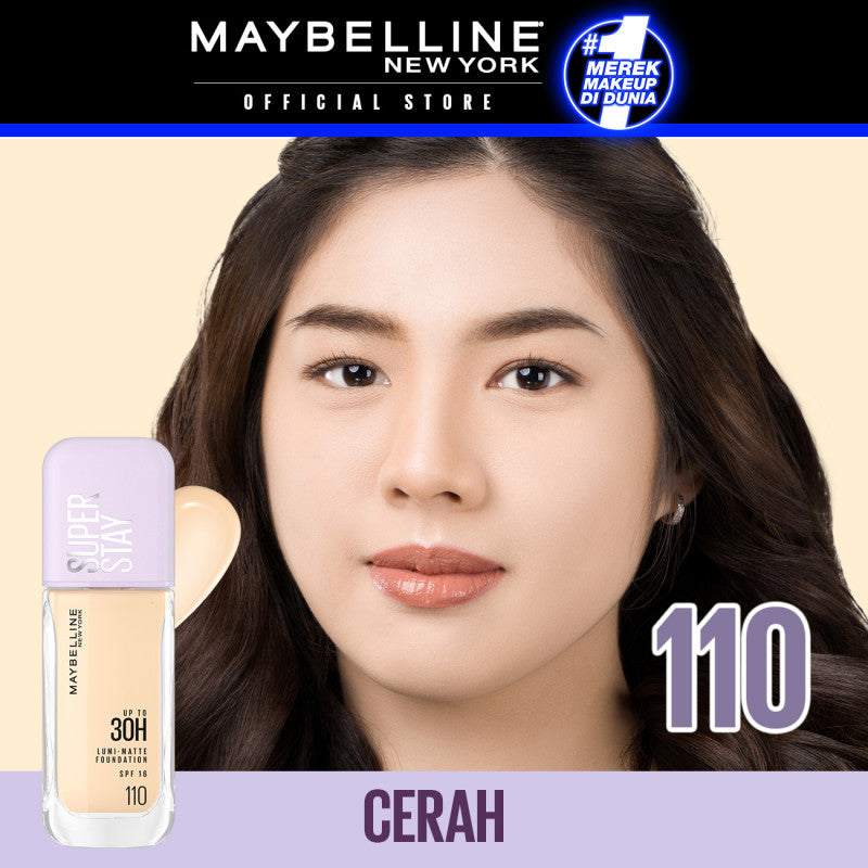 Maybelline Superstay Lumi Matte Liquid Foundation 35 mL – Buildable coverage transferproof ringan makeup tahan lama