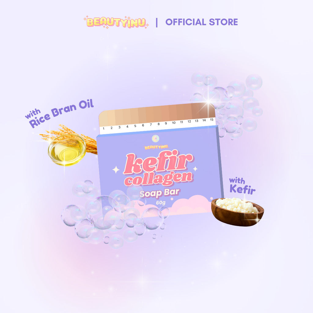 Beautyinu Kefir Collagen Soap Bar (1pcs) & Brightening Booster Gold Powder (1pcs)