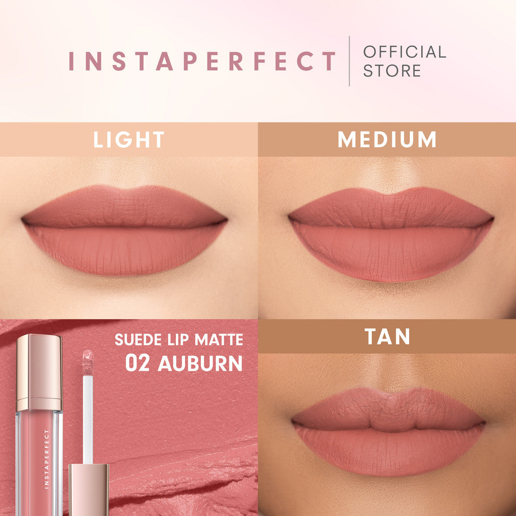 Instaperfect Suede Lip Matte (MLBB Nude Lip Cream, Cover Blurry, Transfer Resistant)