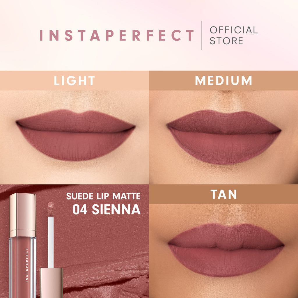 Instaperfect Suede Lip Matte (MLBB Nude Lip Cream, Cover Blurry, Transfer Resistant)