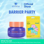 [SPECIAL 11.11] Emina Water Barrier Balancing Gel Moisturizer 30g | 48H Menjaga Kelembaban, Memperkuat Skin Barrier, Meningkatkan Elastisitas Kulit, untuk Kulit Kering Dehidrasi, Pelembab Seringan Air
