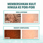 Emina Low pH Micellar Water  untuk Kulit Berminyak dan Berjerawat Sensitif 125ml & 300ml | Salicylic Acid Pembersih Wajah Gentle Makeup Remover Double Cleansing for Acne-Oily Prone Skin Oil Control Moisturizer Sunscreen Mencerahkan