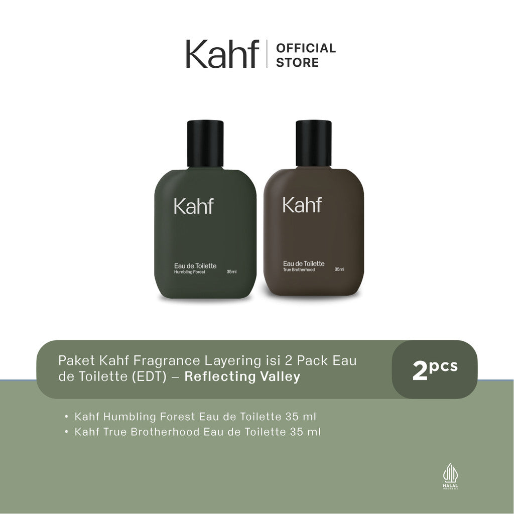 Kahf Paket Fragrance Layering isi 2 - Parfum Pria Eau de Toilette (EDT) 2 pcs