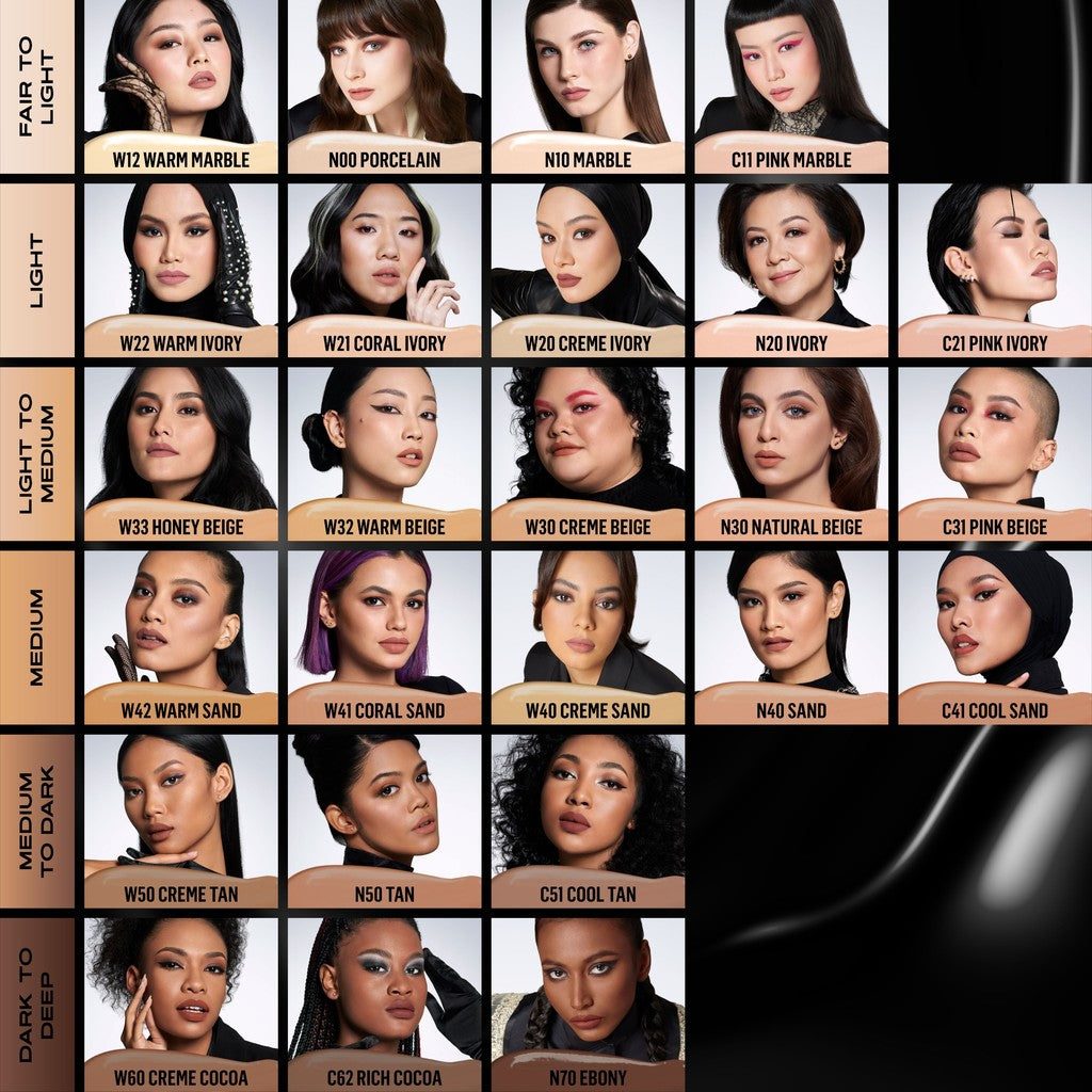 MAKE OVER Sync Matte and Smooth Complexion: NEW! Baru Powerstay Sync Matte Cushion + NEW! Silky Smooth Translucent Powder - Cushion Matte Tahan Lama Bedak Tabur Wajah Halus Paket Complexion Face Makeup