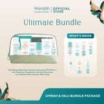 WARDAH Umrah & Hajj Package - Paket Haji dan Umroh - Hair and Body Wash, Face Cleanser, Sunscreen SPF 50 PA+++ , Anti Perspirant Deodorant, Moisturizer, Lip Treatment Balm, ZamZam Water Spray - Skincare