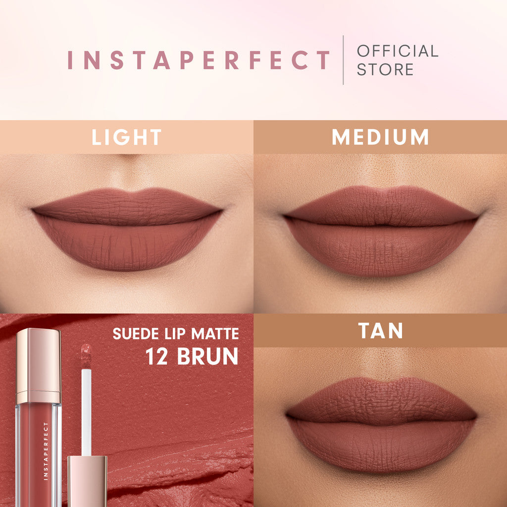 Instaperfect Suede Lip Matte (MLBB Nude Lip Cream, Cover Blurry, Transfer Resistant)