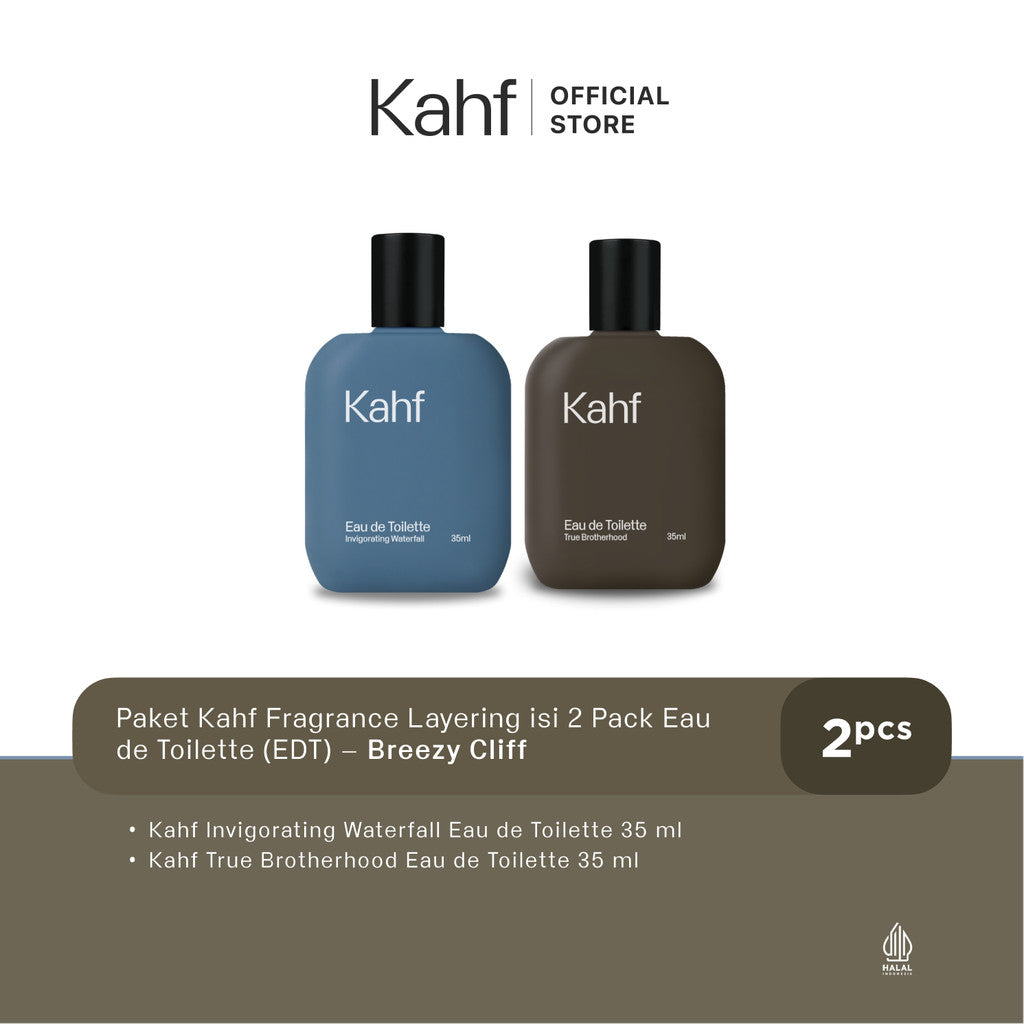 Kahf Paket Fragrance Layering isi 2 - Parfum Pria Eau de Toilette (EDT) 2 pcs