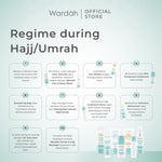 WARDAH Umrah & Hajj Package - Paket Haji dan Umroh - Hair and Body Wash, Face Cleanser, Sunscreen SPF 50 PA+++ , Anti Perspirant Deodorant, Moisturizer, Lip Treatment Balm, ZamZam Water Spray - Skincare