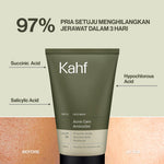 [NEW! BEBAS JERAWAT TANPA RASA KETARIK] Kahf Acne Care Amino Gel Face Wash 100 ml – Sabun Cuci Muka Pria Kulit Sensitif & Berjerawat dengan Hypochlorous Acid, Panthenol, Succinic Acid, Glycerin – Gentle Cleanser Low pH untuk Daily Use