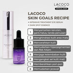 Lacoco Skin Goals Recipe (Dark Spot Essence + Intensive Treatment Eye Serum) - Set untuk Eksfoliasi wajah dan Mengurangi Kantung Mata