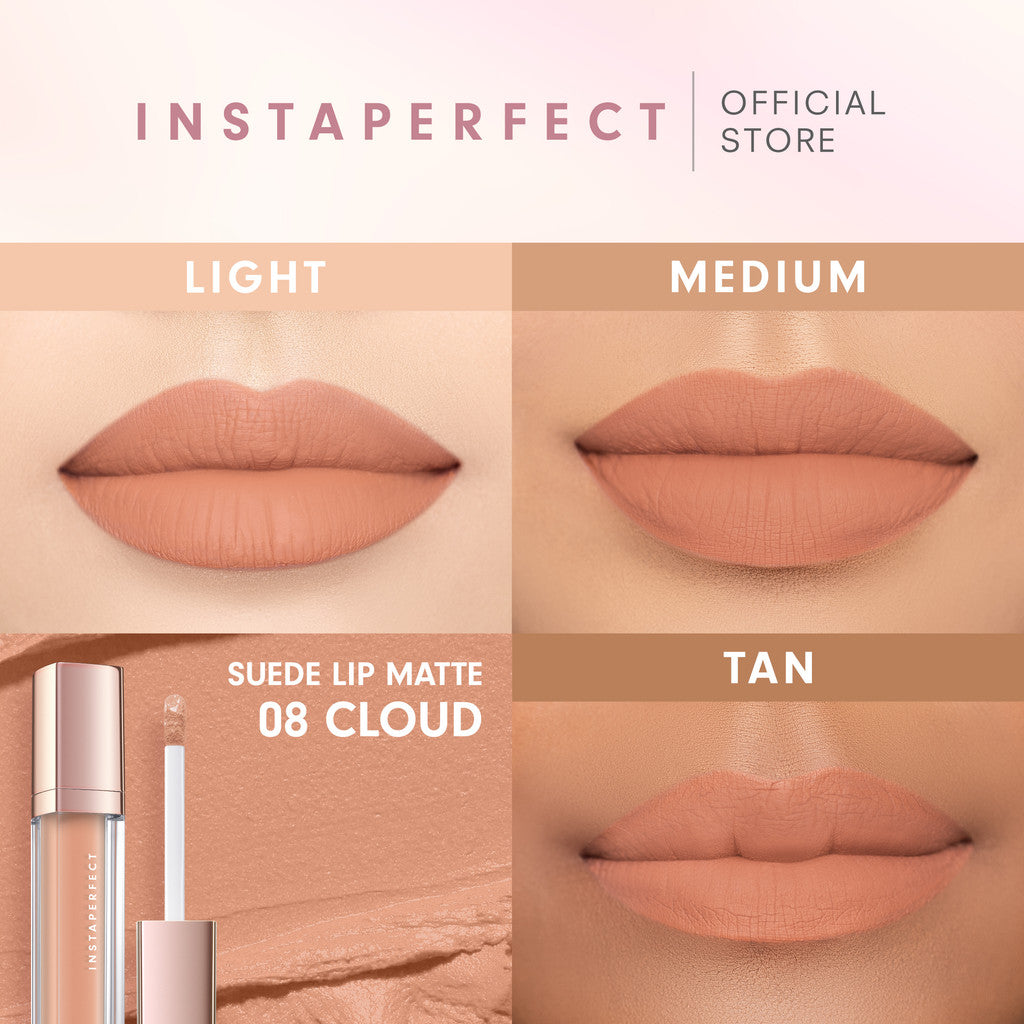 Instaperfect Suede Lip Matte (MLBB Nude Lip Cream, Cover Blurry, Transfer Resistant)