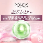 Pond's Bright Miracle Ultimate Pore Clear Facial Scrub 100G - Sabun cuci muka yang membersihkan 99% bakteri penyebab jerawat x2