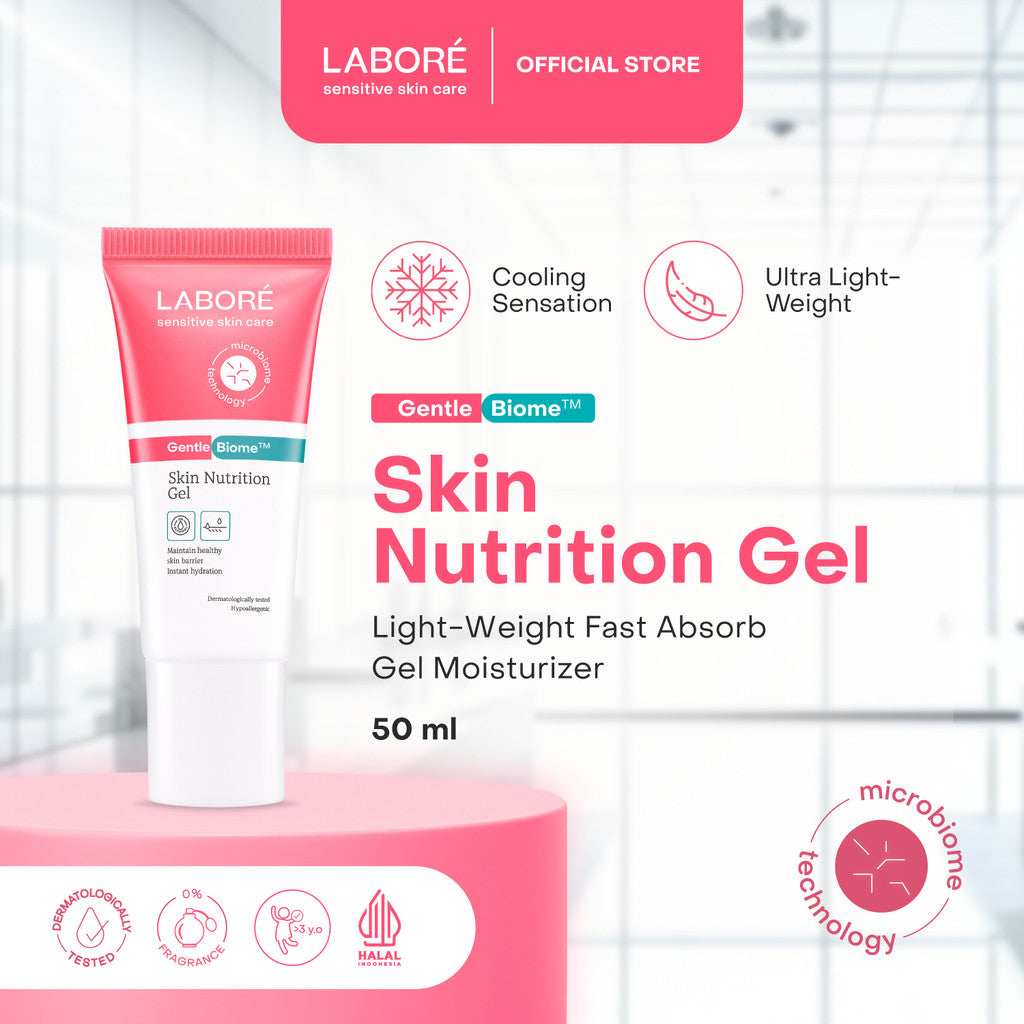 Labore GentleBiome Skin Nutrition Gel 50ml Moisturizer Pelembab Wajah untuk Kulit Sensitif dengan Kandungan Hyaluronic Acid