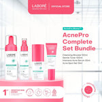 [Best Sunscreen by US Dermatologist] Labore AcnePro Complete Set Bundle (Cleansing Mousse 150ml Gentle Toner 100ml Intensive Acne Serum 20ml Acne Spot Gel 15ml)-Paket Perawatan untuk Kulit Berjerawat