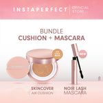 Bundle Instaperfect Skincover Air Cushion + Noir Lash Mascara (Mascara Bulu Mata Smudgeproof)- Bundle Make Up Tahan Lama Badai on Point