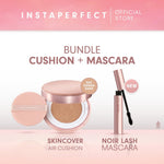 Bundle Instaperfect Skincover Air Cushion + Noir Lash Mascara (Mascara Bulu Mata Smudgeproof)- Bundle Make Up Tahan Lama Badai on Point