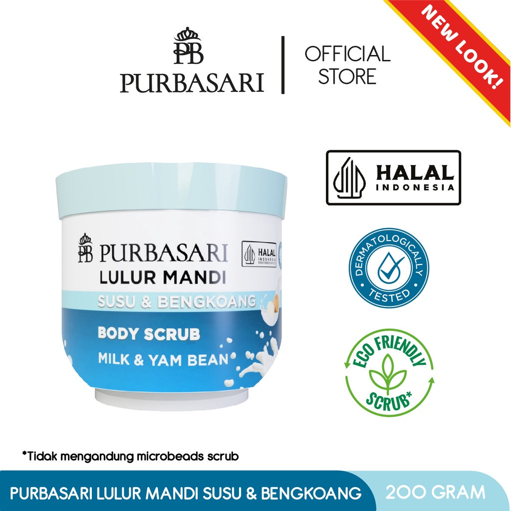 [Bundle Hemat] Purbasari Lulur Mandi Susu Bengkoang 200gr / Lulur Pemutih Whitening Pencerah / Lulur pelembab kulit / Lulur Badan perontok daki / Menyamarkan flek hitam / Melembabkan / Mencerahkan