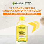 Garnier Vitamin C Day & Night Starter Kit - Foam Cleanser 100ml + Micellar Vitamin C 125ml + Bright Complete Serum 15ml + Overnight Serum 15ml