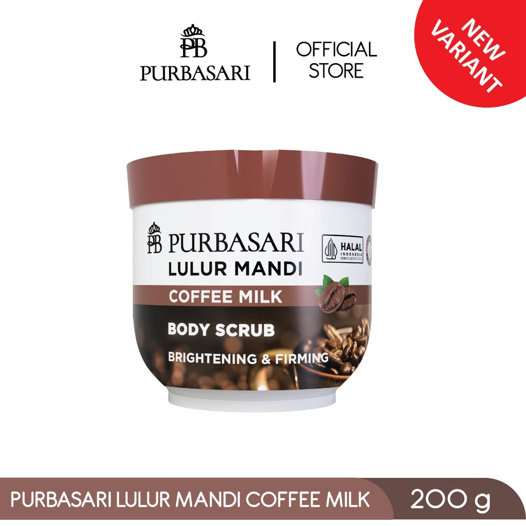 [Bundle Hemat] Purbasari Lulur Mandi Coffee Milk 200g / Lulur Pemutih Whitening Pencerah / Lulur pelembab kulit / Lulur Badan perontok daki / Menyamarkan flek hitam / Melembabkan / Mencerahkan
