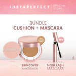 Bundle Instaperfect Skincover Air Cushion + Noir Lash Mascara (Mascara Bulu Mata Smudgeproof)- Bundle Make Up Tahan Lama Badai on Point