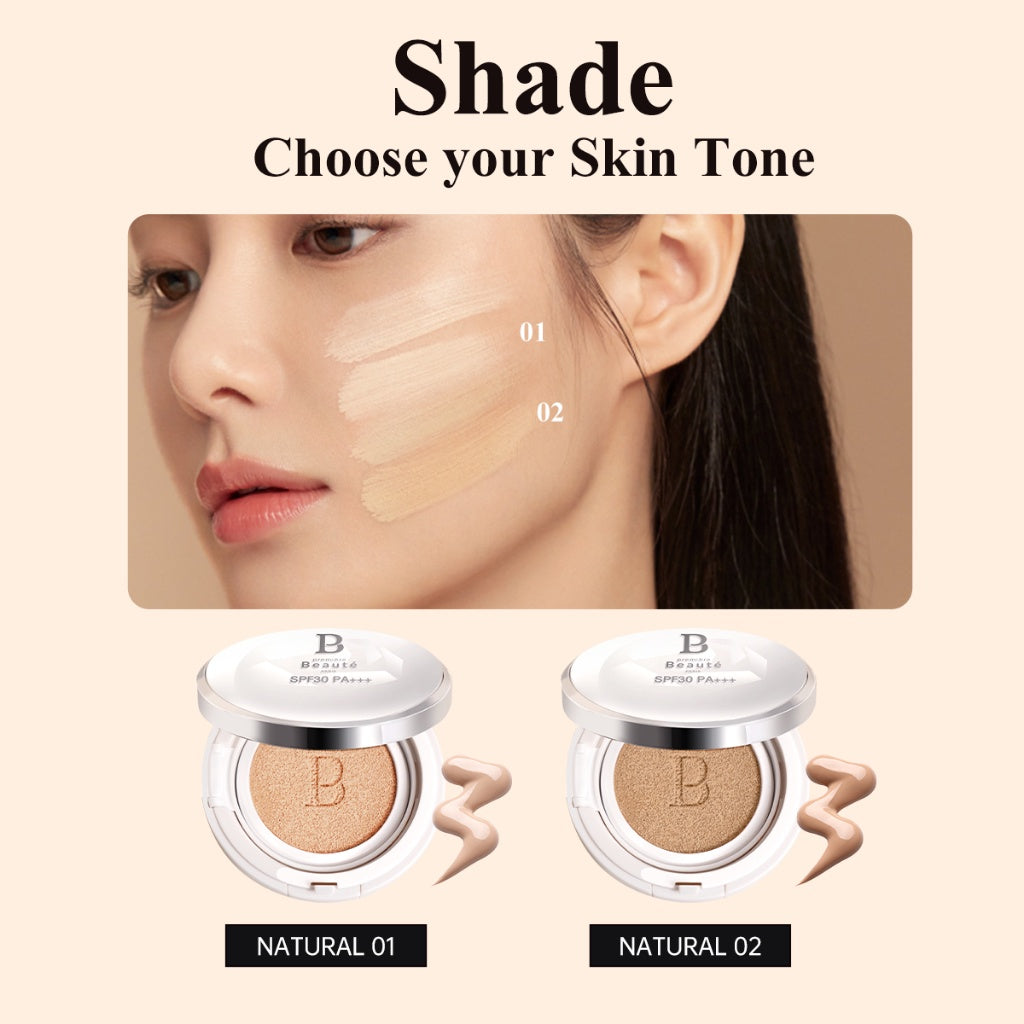 [Louisse's Bundle] PREMIERE BEAUTE Sunscreen Cushion  SPF 30 PA+++ High Coverage Poreless&Flawless Foundation 24H Long-lasting  [BUY 1 Gratis 1 Cushion Refill ] BPOM