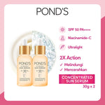 POND'S UV PROTECT SUN SERUM BOTTLE SPF50+ PA++++ UVA UVB LIGHTWEIGHT SUNSCREEN WITH NIACINAMID-C 30G Twinpack